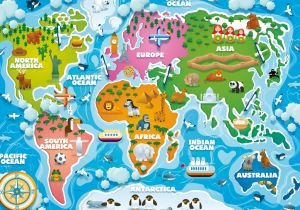 KS Jumbo Puzzle 50 Parça Colorful World Map Dünya Haritası