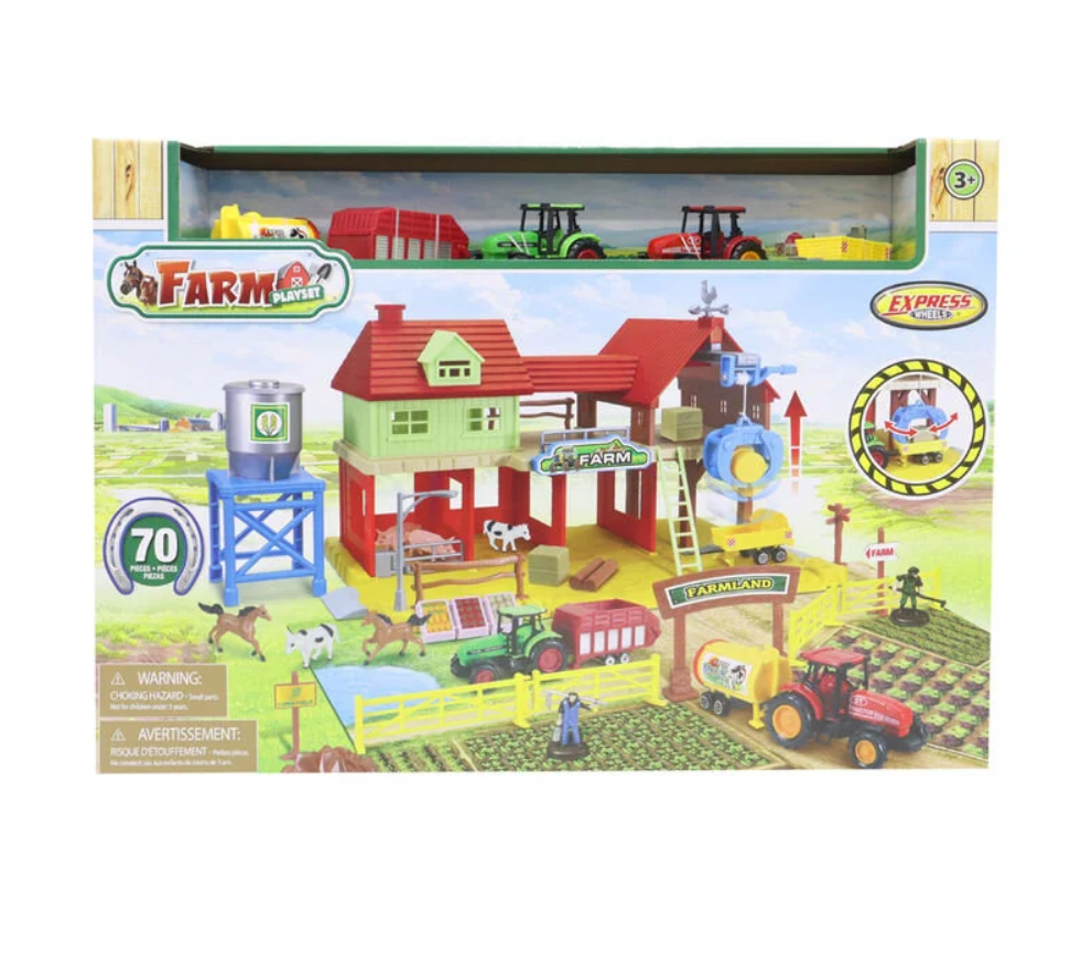 Express Wheels Die Cast Metal 70 Parça Çiftlik Seti