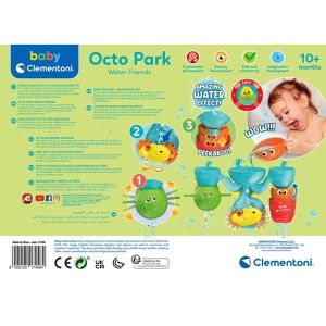 17658 Eğlenceli Arkadaşlar Su Parkı Banyo Oyuncağı, Baby Clementoni, +6 ay