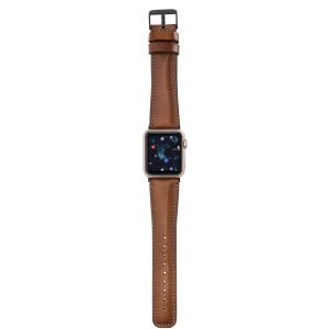 Apple Watch Uyumlu Deri Kordon 38-40-41mm RTST2EF Taba