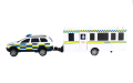 Kutulu Die Cast Metal Karavanlı Polis Arabası