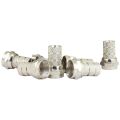PowerMaster PM-30095 RG58 Mini - İnce Koaksiyel Kablo İçin F Konnektör (100'LÜ Paket)