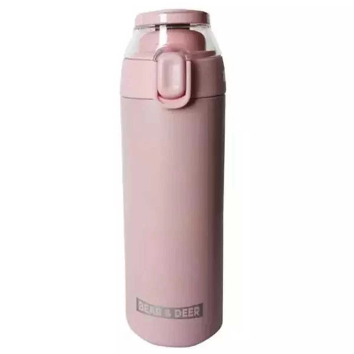 Bear&Deer Şeffaf Kapak Çelik Matara 450 ml 0033