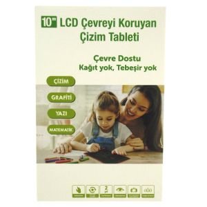 10 Inch LCD Kırmızı Yazı Tahtası