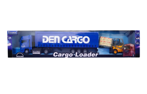 Kutulu Sürtmeli Forklift ve Mavi Konteynır Tır
