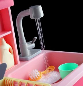 Pilli İnteraktif Lavabo Seti Pembe