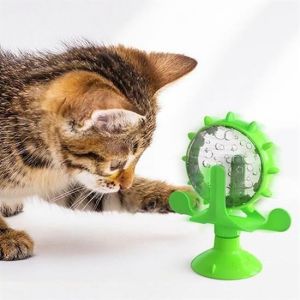 Vantuzlu Zilli İnteraktif Dönebilen Mama Kaplı Renkli Eğlenceli Eğitici Kedi Oyuncağı - Stokta Olan Renk Gönderilir