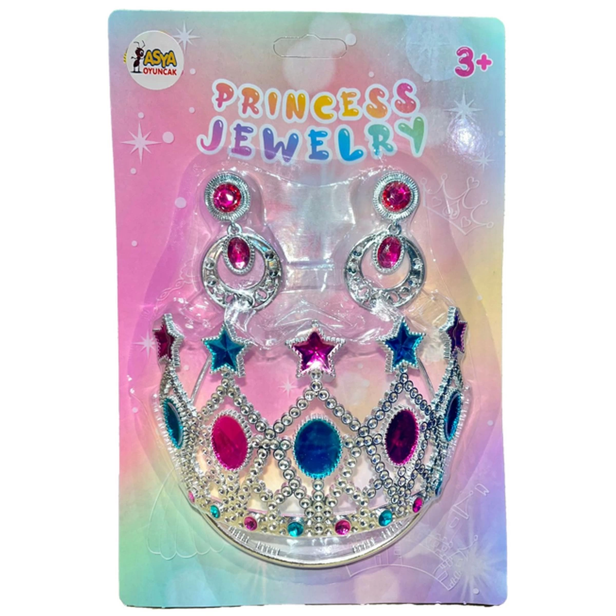 Prenses Tacı ve Küpe Seti - 19241-JY993A