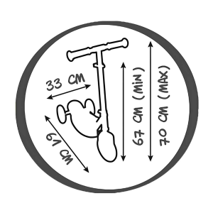 Smoby Ahşap 3W Katlanabilir Scooter SMB-7600750908