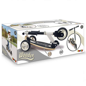 Smoby Ahşap 3W Katlanabilir Scooter SMB-7600750908
