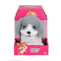 4247 Sesli Hareketli Peluş Köpek Gri 