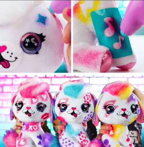 Airbrush Plush Boyanıp Yıkanabilen Peluş Köpek