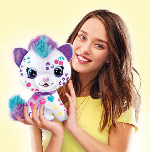 Airbrush Plush Boyanıp Yıkanabilen Peluş Kedi