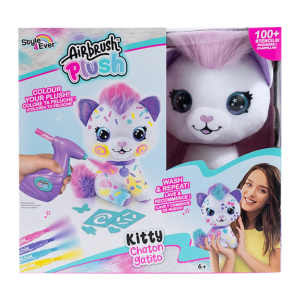 Airbrush Plush Boyanıp Yıkanabilen Peluş Kedi