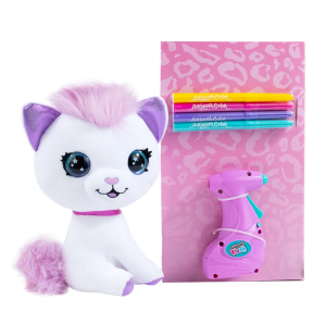 Airbrush Plush Boyanıp Yıkanabilen Peluş Kedi