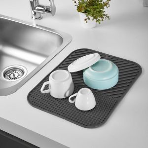 Silikon Kaydırmaz Mutfak İçin Bulaşık Matı, Çok Amaçlı Kurutmalık 36x28cm - 1 Adet Fiyatıdır