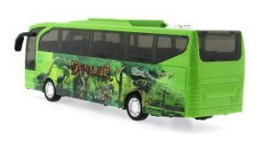 Sürtmeli Sesli ve Işıklı Yeşil Dinozor Parkı Otobüsü