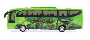 Sürtmeli Sesli ve Işıklı Yeşil Dinozor Parkı Otobüsü
