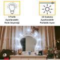Nostalji Hollywood Tarzı 10lu Makyaj Masası Aynası Beyaz Led Işıklı Lamba USB