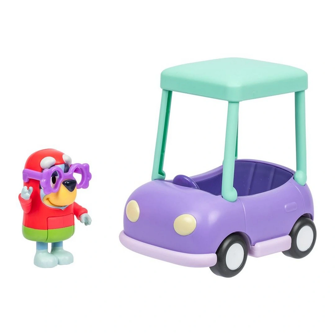 Bluey Büyükannenin Arabası ve Janet Figürü