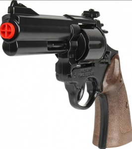 Gonher Revolver 12 li Siyah Mantar Koleksiyon Polis Tabancası