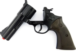 Gonher Revolver 12 li Siyah Mantar Koleksiyon Polis Tabancası