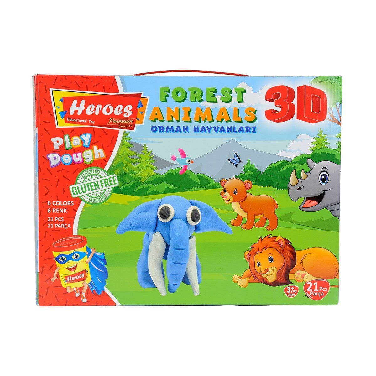 ERN-571 Heroes 3D Orman Hayvanları Seti