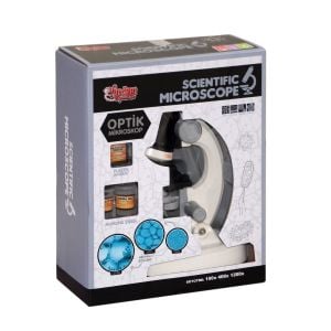 KM-1012A-1 1013A-1 Işıklı Objektif Bilim Mikroskopu - Stokta Olan Renk Gönderilir