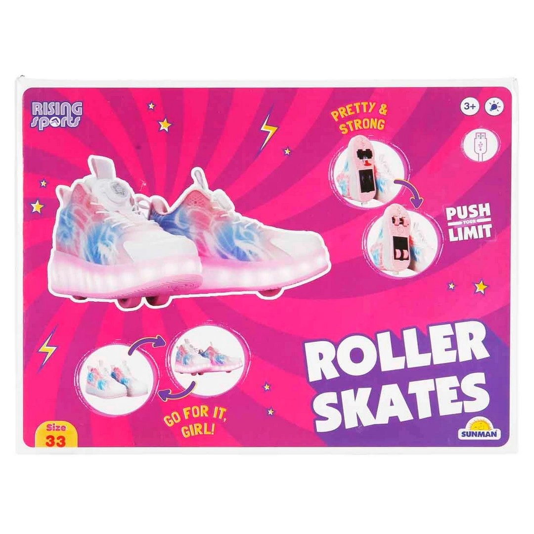 Rising Sports Işıklı Patenli Kız Spor Ayakkabı 33 Numara S00006433