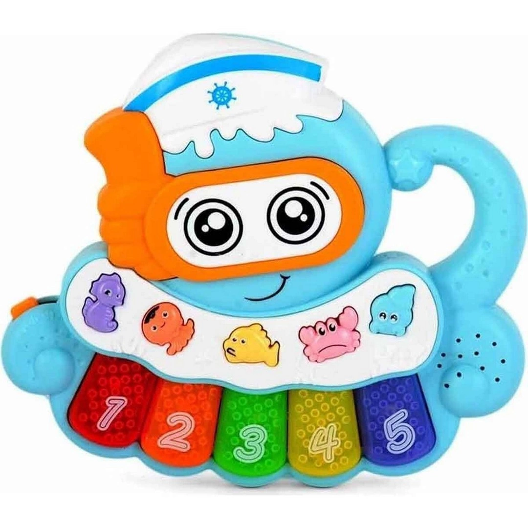 Minibo Sesli ve Işıklı Piyanolu Ahtapot