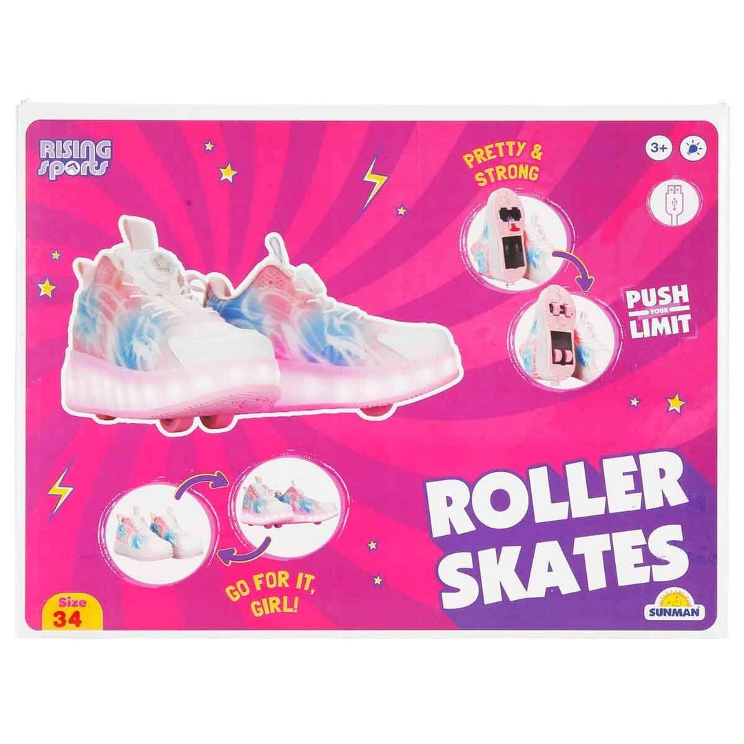 Rising Sports Işıklı Patenli Kız Spor Ayakkabı 34 Numara S00006434