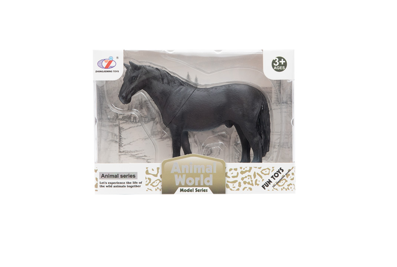 Kutulu Model Figür Hayvan Siyah At