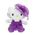 2089 Hello Kitty Şapkalı Peluş 36 cm - 1  Adet Stokta Olan Gönderilir