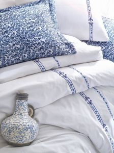 Cotton Box Majestic Seri Çift Kişilik Nevresim Takımı Delmor Lacivert