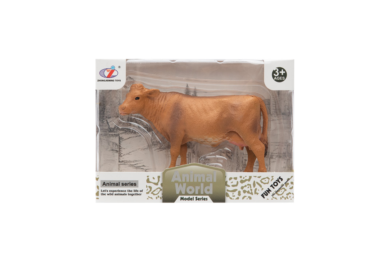 Kutulu Model Figür Hayvan Sarı İnek