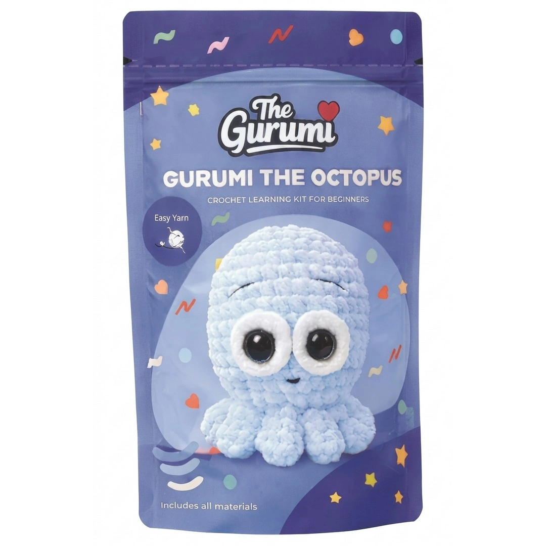 Yeni Başlayanlar İçin Ahtapot Amigurumi Örgü Kiti