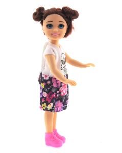 Baonier Çiçek Etekli 14 cm Sarışın Tekli Kız Bebek