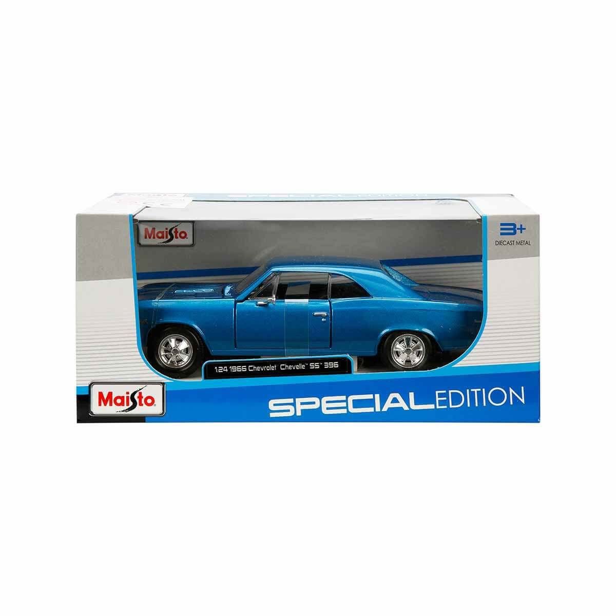 MAY 31960 1:24 Maisto Chevrolet Chevelle Ss 396 1966 Model Araba