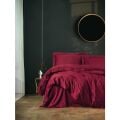 Cotton Box Elegant Bordo Çift Kişilik Saten Nevresim Takımı