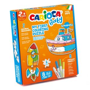 Carioca Boyanabilir Taşıtlar Bebek Puzzle