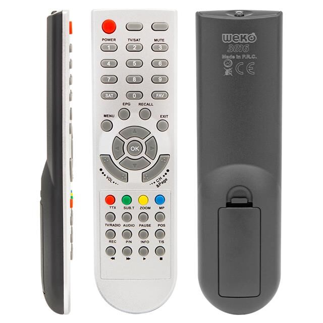 Korax X700-X750 Kayıtlı Uydu Alıcı Kumandası