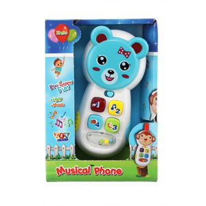 Işıklı Müzikli Aktivite Telefonu - ZEY2023 - Stokta Olan Renk Gönderilir