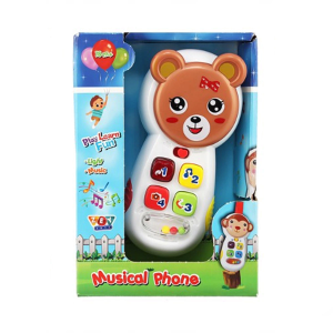 Işıklı Müzikli Aktivite Telefonu - ZEY2023 - Stokta Olan Renk Gönderilir