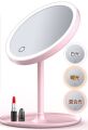 Led Işıklı Dokunmatik Makyaj Aynası 3 Kademeli Işık Ayarlı