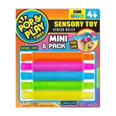 04807 -SUN-JRU-POP PLAY TUBES DUYUSAL STRES  OYUNCAĞI MİNİ 5Lİ