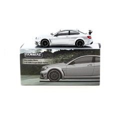 Tarmac Works 1/64 Mercedes-Benz C 63 AMG Coupé Black Series Silver Metallic
