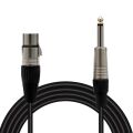 MagicVoice LD379B 15 Metre Canon XLR Dişi - 6.35mm Mono Erkek Metal Jak Mikrofon Ses Kablosu