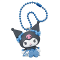 Twinchees My Melody ve Kuromi Mavi Şirin Elbiseli Anahtarlık Figür Serisi
