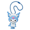 Twinchees My Melody ve Kuromi Mavi Şirin Elbiseli Anahtarlık Figür Serisi