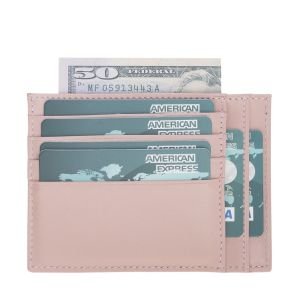 Zip Deri Fermuarlı Kartlık ZPCH NU2 Pembe